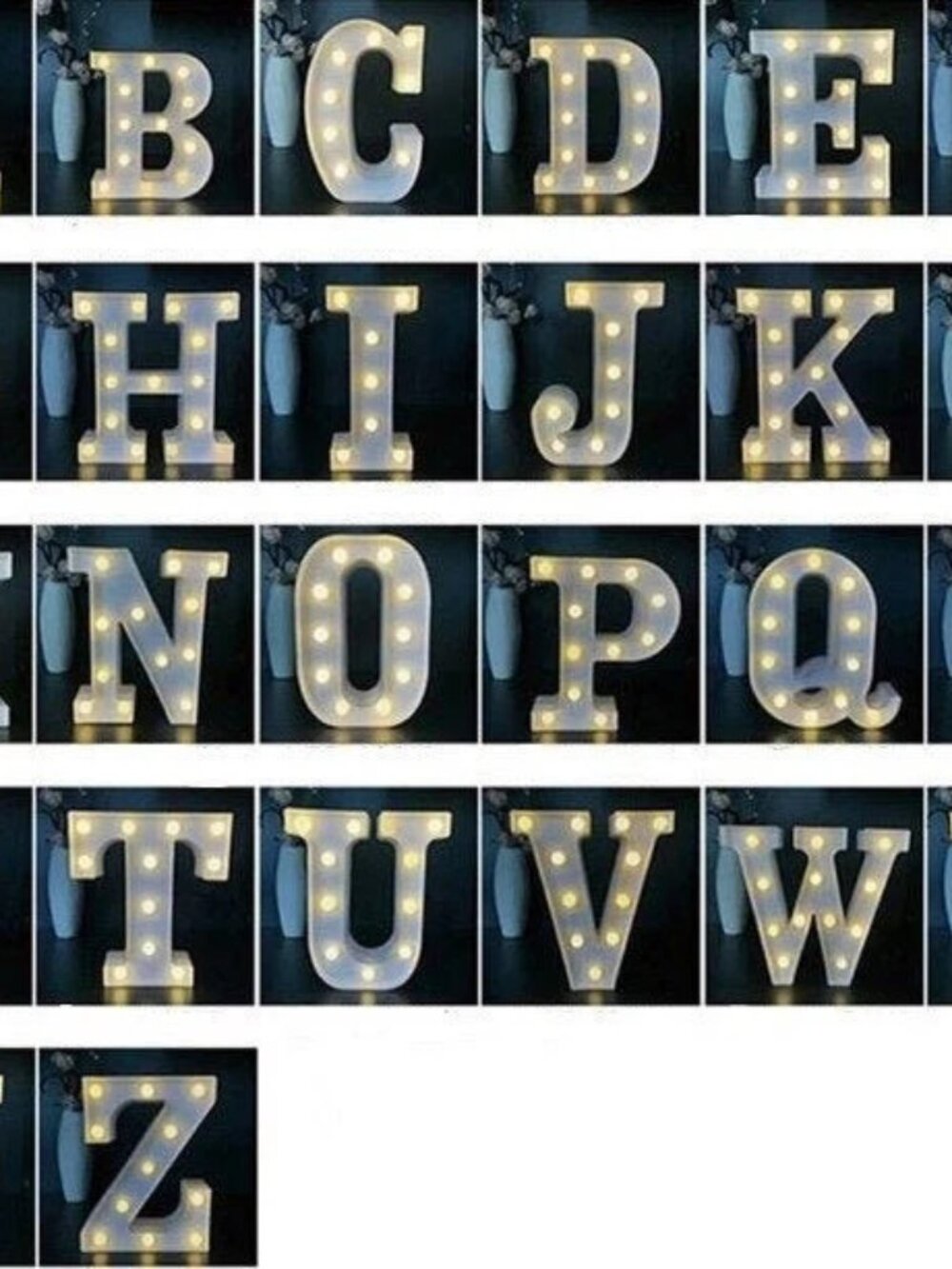 6" Light Up Marquee Battery Operated LED Letters Illuminated | Light Letter